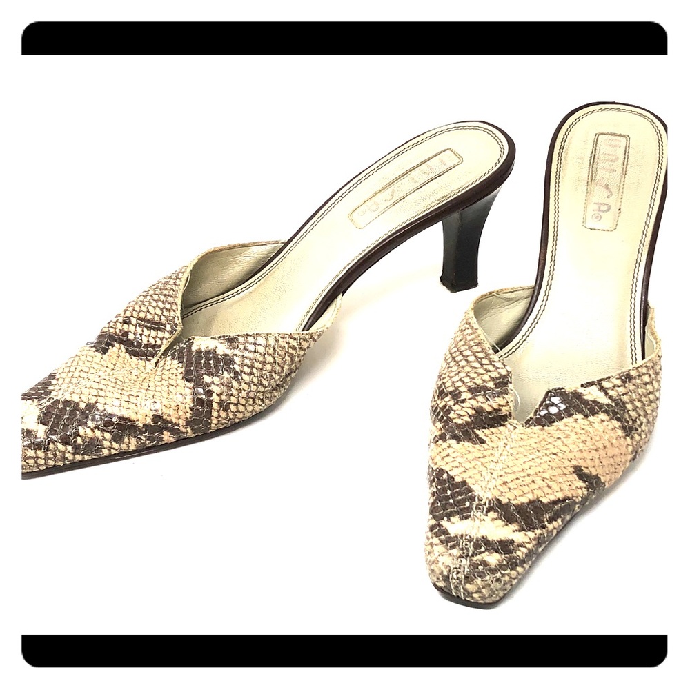 UNISA Vasily Lizzard Pattern Mules Size 6.5M